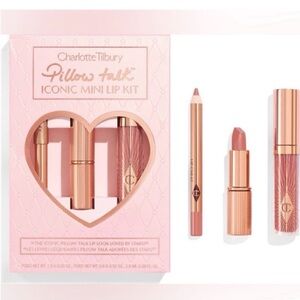 Charlotte Tilbury Pillow Talk Iconic Mini Lip Kit, NIB